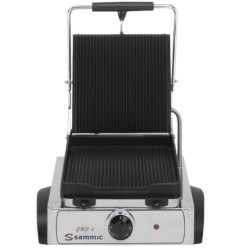 Plancha Snack Eléctrica | Acanalada Simple | 255x225  | 1800 W | GRS-5