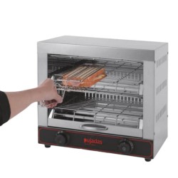 Tostadora Sandwich 120-130 u/h | 6 Pinzas | Inox| Pujadas P15039