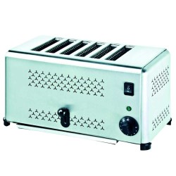 Tostadora 6 Ranuras 120 u/h | Ahorro Energético | Inox| Pujadas P15041
