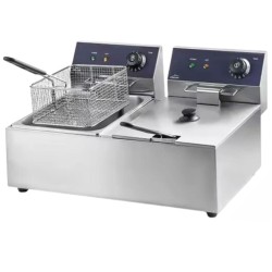 Freidora Eléctrica Profesional | Doble Cuba 2x6 L | Lacor 69466