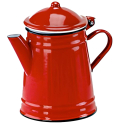Cafetera Cónica de Acero Vitrificado Roja | Vintage Red | 50 cl | IBILI 910250 (6 unidades)