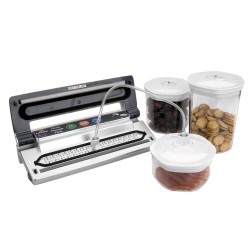 Set 3 Botes al Vacío Hogar | 0.7-1.4-2.0 L | Adaptador | Lacor 69051