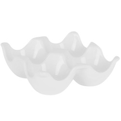 Bandeja Huevera 4 Compartimentos | Porcelana Blanco | Naria B4315C6