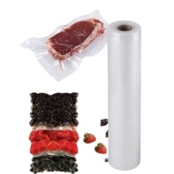 Bobina Vacío Gofrada Sous Vide | 22 cm x 5 m | 90 Micras | Lacor 69459