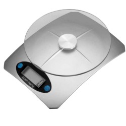 Báscula Digital 5 Kg | Plato Cristal Extraíble | Lacor 61725 