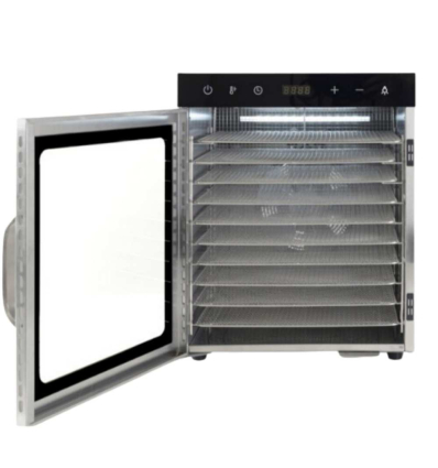 Deshidratador Profesional DryCook 10 Bandejas Acero Inox 800W | 100% Chef 70/1000