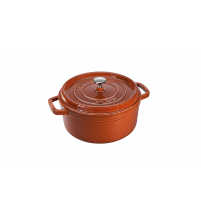 LOS GEMELOS STAUB 40511-296-0 Cocotte STAUB redonda canela de hierro Colado . Diametro: 24cm