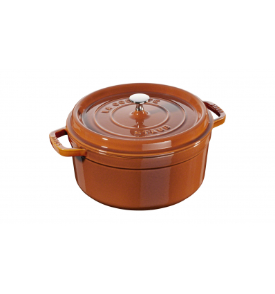 LOS GEMELOS STAUB 40511-297-0 Cocotte STAUB redonda canela de hierro Colado . Diametro: 26cm