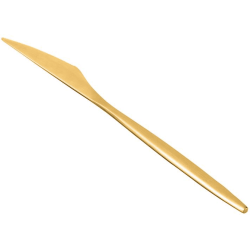 Cuchillo de Mesa Emma Oro Mate 22.4 cm | Elegancia y Calidad