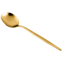 Cuchara de Mesa Emma Oro Mate 20.1 cm | Elegancia y Funcionalidad