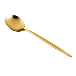 Cuchara de Postre Emma Oro Mate 17.4 cm | Elegancia y Estilo