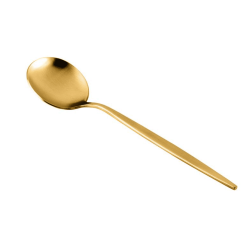 Cuchara de Café Emma Oro Mate 14.5 cm | Estilo y Sofisticación