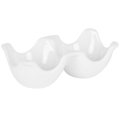 Bandeja Huevera Porcelana Ming | 2 Compartimentos | Naria B4316C6