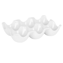 Bandeja Huevera Porcelana Ming | 6 Compartimentos | Naria B4314