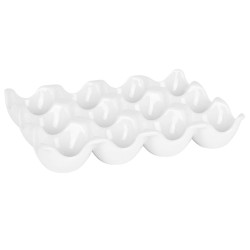 Bandeja Huevera Porcelana Ming | 12 Compartimentos | Naria B4312