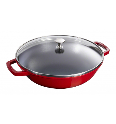 LOS GEMELOS STAUB 40511-345-0 Wok de hierro colado STAUB. Diametro: 30cm