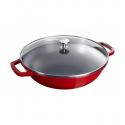 LOS GEMELOS STAUB 40511-345-0 Wok de hierro colado STAUB. Diametro: 30cm