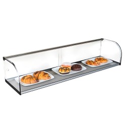 Vitrina Neutra NCP-120 | Cristal Curvo | 121 x 26 x 20 cm | Hostelería