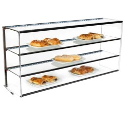 Vitrina Neutra VRLP-2E120LED | 121 x 27 | Cristal Curvo | Hostelería