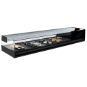 Vitrina Refrigerada SHS-200i | 121 x 41 x 24 cm | Cristal Curvo y LED