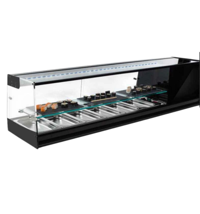 Vitrina Refrigerada SHS-150iE | 156 x 41 x 36 cm | Cristal Recto y LED