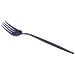 Tenedor de Mesa Emma Negro Mate - Estilo y Calidad Premium