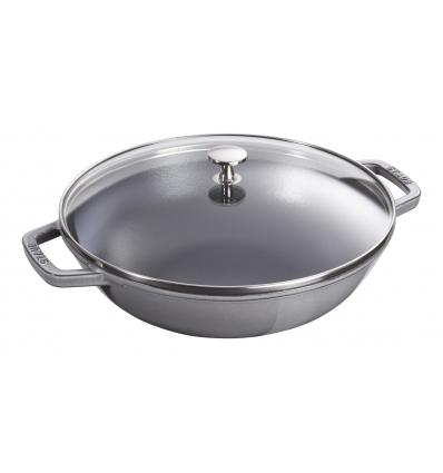 LOS GEMELOS STAUB 40511-462-0 Wok cast iron STAUB. Diameter: 30cm