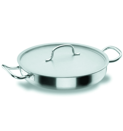 CHEF CLASSIC PAELLERA INOX CON TAPA 3.6 L. Ø28x6 CM LACOR 50628