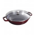 LOS GEMELOS STAUB 40511-466-0 Wok de hierro colado STAUB. Diametro: 30cm