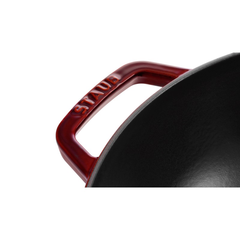 LOS GEMELOS STAUB 40511-466-0 Wok de hierro colado STAUB. Diametro: 30cm