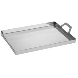 Llauna Cuadrada Inox con Asas 22x14x1,5 cm | Pujadas P296415
