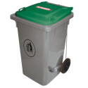 Cubo de Basura con Pedal Verde 80 L | Araven 07403