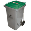 Cubo de Basura con Pedal Verde 80 L | Araven 07403