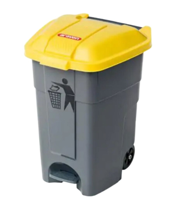 Cubo de Pedal Amarillo 50 L | Araven 51215