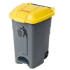 Cubo de Pedal Amarillo 50 L | Araven 51215