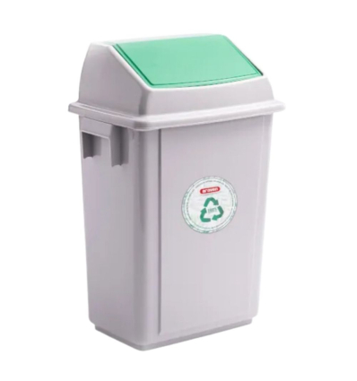 Cubo de Basura Bolero Bin Verde 40 L con Tapa Móvil | Araven 47275