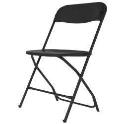 Silla Plegable Alex Chair Negra | Polipropileno | Oferta por cantidad 