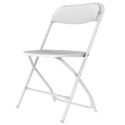 Silla Plegable Alex Chair Blanca | Polipropileno | Pack 4 uds| IC001X015A-WW