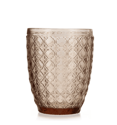 Vasos naranjas con relieve "mosaico" GIO 30cl (24 unidades) | 5425477