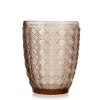 Vasos naranjas con relieve "mosaico" GIO 30cl (24 unidades) | 5425477