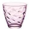 Vasos rosas con relieve 26cl Ø8.6x8.2 cm. 6 uds | Bormioli