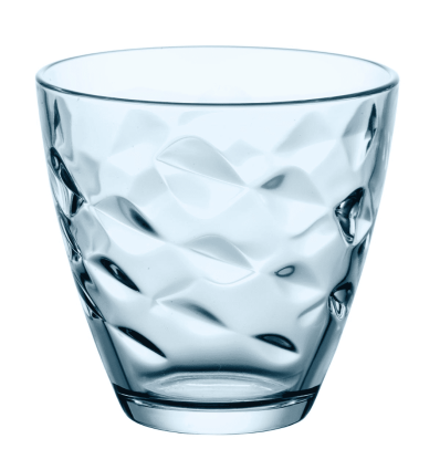 Vasos azules con relieve 26cl Ø8.6x8.2 cm. 6 uds | Bormioli