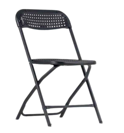 Silla Plegable Big Alex Chair Negra | 4 uds | Polipropileno