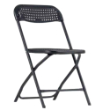 Silla Plegable Big Alex Chair Negra | 4 uds | Polipropileno