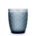 Vasos bajos azules con relieve "conchas" BLUE MOON 24cl (6 uds) | Bidasoa 7754014