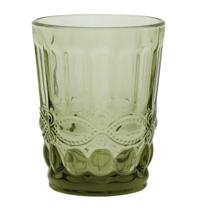 Vasos altos verdes con relieve "retro" RITUAL 26cl (6 uds) | 7909002