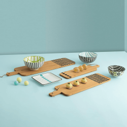 Tabla de Servir de Bambú | Bidasoa ZIGZAG 45x13 cm | Diseño Único