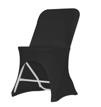 Funda Stretch para BigAlex Chair | Poliéster Negro | 4 uds