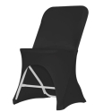 Funda Stretch para BigAlex Chair | Poliéster Negro | 4 uds