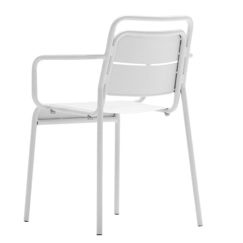Silla Apilable Alma Arm Chair | 4 uds. | Blanca | Oferta por cantidad